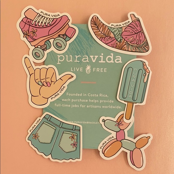 Pura Vida Other - Pura Vida Stickers (6 Pack)